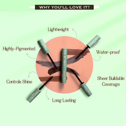 LoveChild Frosted Grey| Brow Me Points | Tinted Brow Gel Grey | Water|proof